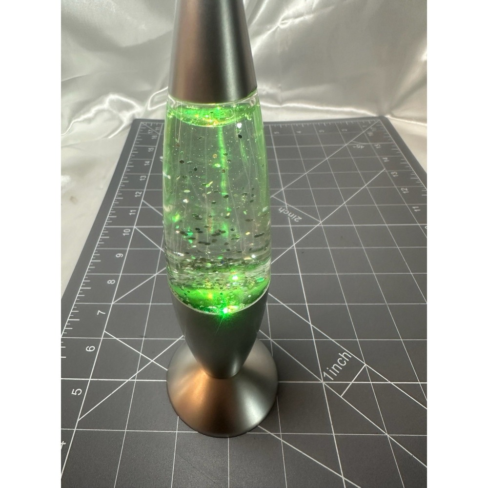 7.25" Battery Operated Shorty Glitter Lava Lamp Mini Color Changing Nostalgic - Picture 6 of 8
